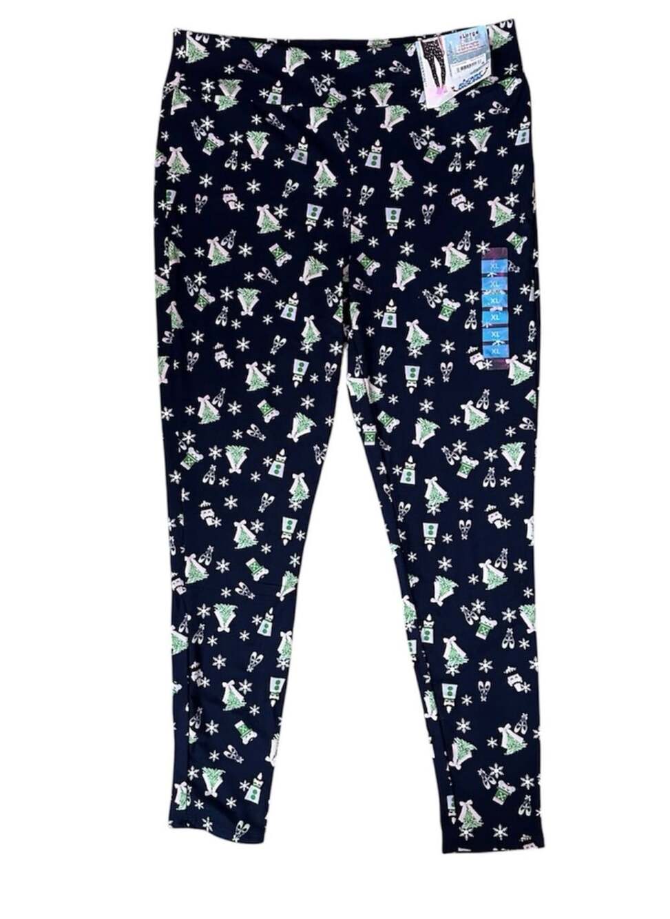 Rockin Around Peacoat Nutcracker Holiday Leggings X-Large